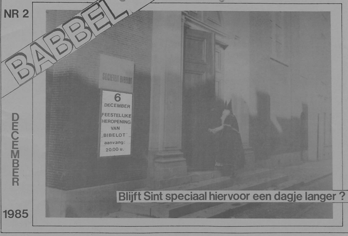 Bibelot is weer open (dec 1985)